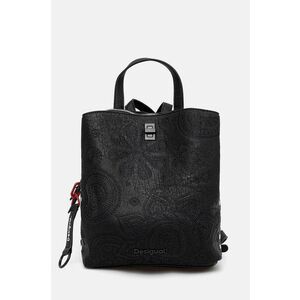 Desigual rucsac DEJAVU SUMY MINI femei, culoarea negru, mic, cu imprimeu, 24WAKP02 imagine