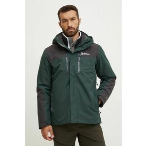 Jack Wolfskin jacheta de exterior Jasper 3 in 1 culoarea verde, A61858 imagine