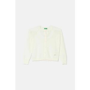 United Colors of Benetton cardigan din bumbac pentru copii culoarea bej, light, 1098C500O imagine