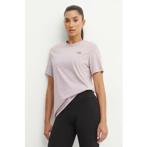 The North Face tricou din bumbac Natural Dye S/S Tee femei, culoarea violet, NF0A89CB9OY1 imagine