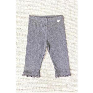 Tartine et Chocolat leggins din bumbac pentru bebeluși culoarea gri, neted, TZ24001 imagine