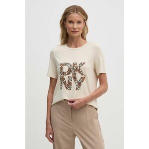 Dkny tricou femei, culoarea bej, D2G4A174 imagine