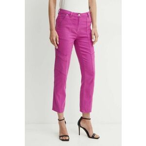 Morgan jeansi PINK femei high waist, PINK imagine