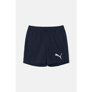 Puma pantaloni scurti copii ACTIVE Woven Shorts culoarea albastru marin, cu imprimeu, talie reglabila, 586981 imagine