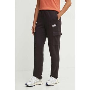 Puma pantaloni de trening culoarea negru, neted, 682502 imagine