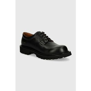 Common Projects pantofi de piele Chunky Derby barbati, culoarea negru, 2451 imagine