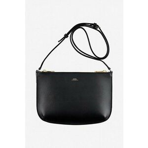 A.P.C. poseta de piele Sac Sarah PXBJQ-F61404 BLACK culoarea negru imagine