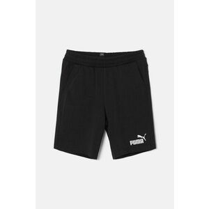 Puma pantaloni scurți din bumbac pentru copii ESS Jersey Shorts culoarea negru, cu imprimeu, talie reglabila, 586971 imagine