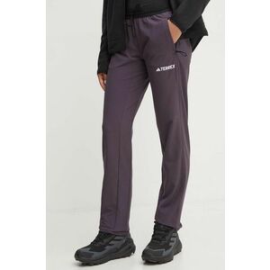 adidas TERREX pantaloni de exterior Liteflex culoarea violet, IW6595 imagine