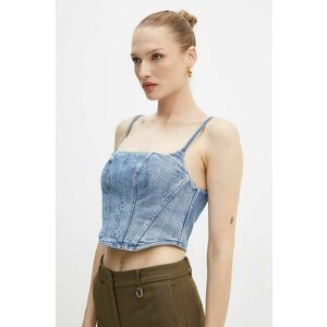 MICHAEL Michael Kors top din denim MT440OFEB1 imagine