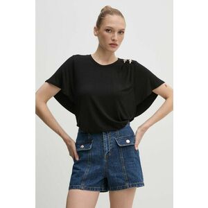 Morgan pantaloni scurti jeans SHETEL femei, neted, high waist, SHETEL imagine