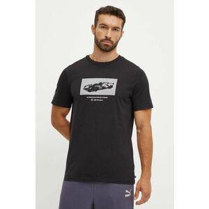 Puma tricou BMW MMS NEW ESS CAR barbati, culoarea negru, cu imprimeu, 627503 imagine