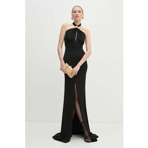 Elisabetta Franchi rochie culoarea negru, maxi, evazati, AB71747E2 imagine