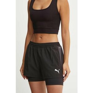 Puma pantaloni scurți de antrenament teamGOAL culoarea negru, neted, medium waist, 658775 imagine