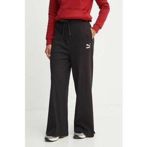 Puma pantaloni de trening culoarea negru, neted, 626631 imagine