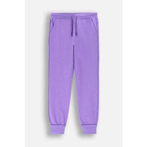 Coccodrillo pantaloni de trening pentru copii culoarea violet, neted imagine