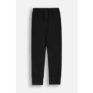 Coccodrillo pantaloni de trening din bumbac pentru copii culoarea negru, neted, EVERYDAY GIRL imagine