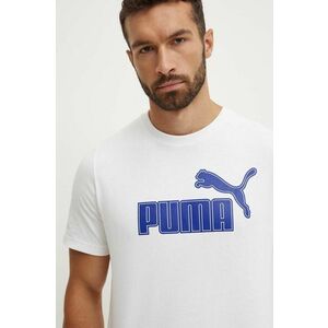 Puma tricou barbati, culoarea alb, cu imprimeu, 681861 imagine