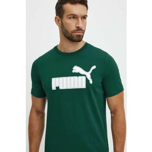 Puma tricou barbati, culoarea verde, cu imprimeu, 681861 imagine