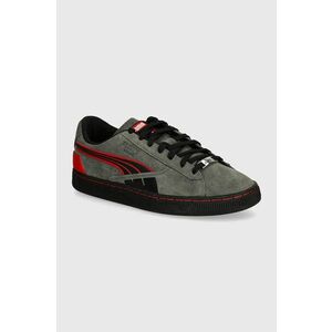 Puma sneakers din piele intoarsă F1 Suede T culoarea gri, 308438 imagine