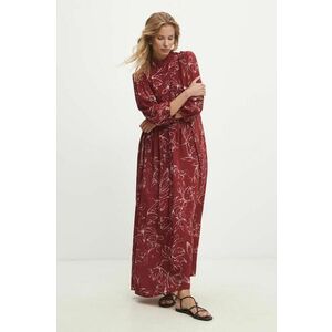 Answear Lab rochie culoarea bordo, maxi, evazati imagine