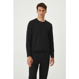 Medicine longsleeve barbati, culoarea negru, neted imagine