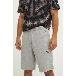 adidas Originals pantaloni scurti din bumbac culoarea gri, melanj, IY8517 imagine