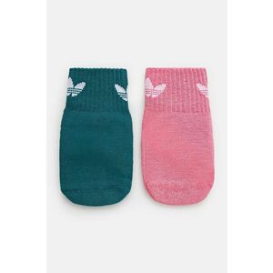 adidas Originals sosete copii ANT SLIP SOCK 2-pack culoarea roz, IZ3472 imagine