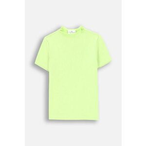 Coccodrillo tricou copii culoarea verde, cu turtleneck, ACADEMY GIRL JUNIOR imagine