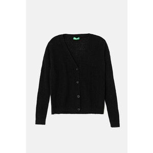 United Colors of Benetton cardigan cu amestec de lână pentru copii culoarea negru, 126WC601O imagine