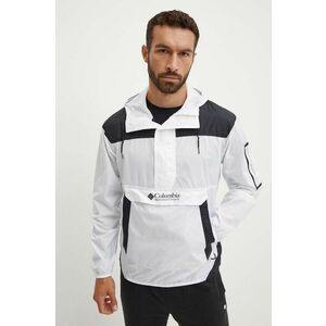 Columbia geaca Challenger Windbreaker barbati, culoarea alb, de tranzitie, 2091001 imagine