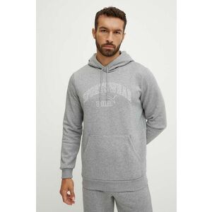 Puma bluza barbati, culoarea gri, cu glugă, cu imprimeu, 681775 imagine