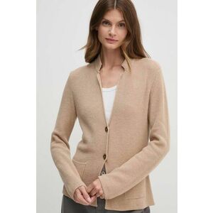 United Colors of Benetton cardigan din amestec de lana culoarea bej, 1235D6934 imagine