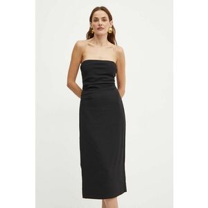 Bardot rochie WINSLOW culoarea negru, mini, mulata, 59326DB imagine