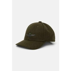 Aeronautica Militare șapcă de lana culoarea verde, neted, HA1085CT2333 imagine