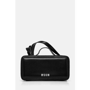 MSGM poseta de piele culoarea negru, 3741MDZ58.622 imagine