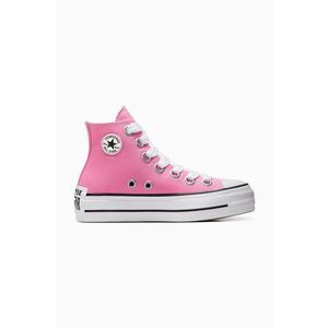 Converse tenisi Chuck Taylor All Star Lift femei, culoarea roz, A10423C imagine