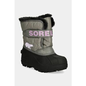 Sorel cizme de iarna copii TODDLER SNOW COMMAND culoarea gri, 2114101 imagine