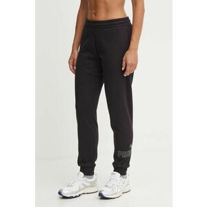 Puma pantaloni de trening culoarea negru, cu imprimeu, 681496 imagine