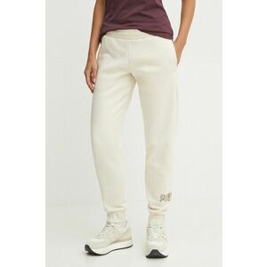 Puma pantaloni de trening culoarea bej, cu imprimeu, 681496 imagine