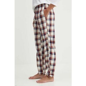 United Colors of Benetton pantaloni pijama bumbac culoarea bej, bumbac, 42FK3F00H imagine