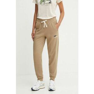 Puma pantaloni de trening culoarea verde, neted, 681932 imagine