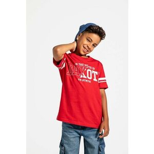 Coccodrillo tricou de bumbac pentru copii culoarea rosu, cu imprimeu, ACADEMY BOY JUNIOR imagine