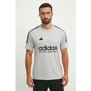 adidas tricou Tiro barbati, culoarea gri, cu imprimeu, IW5958 imagine