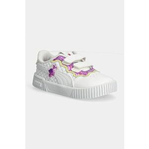 Puma sneakers pentru copii Carina 2.0 Trolls 2 culoarea alb, 398906 imagine