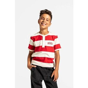 Coccodrillo tricou de bumbac pentru copii culoarea rosu, modelator, ACADEMY BOY JUNIOR imagine