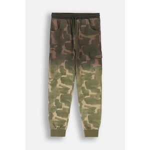 Coccodrillo pantaloni de trening din bumbac pentru copii culoarea verde, modelator, EVERYDAY BOY imagine