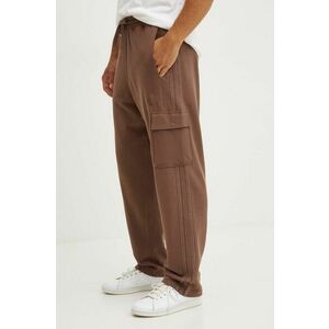 adidas pantaloni de trening din bumbac All SZN culoarea maro, cu imprimeu, IY6576 imagine