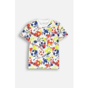 Coccodrillo tricou de bumbac pentru copii culoarea alb, modelator, EVERYDAY BOY imagine