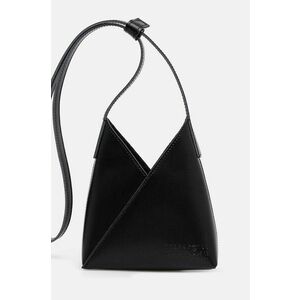 MM6 Maison Margiela borseta de piele culoarea negru, SB6ZI0014.P7183 imagine